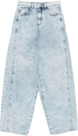 Emporio Armani Loose-fit Jeans, female, Blue, Size: W27 Wide Jeans
