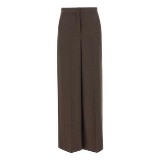 Gran Sasso Dames, Broeken, Bruin, Maat: XS Wol