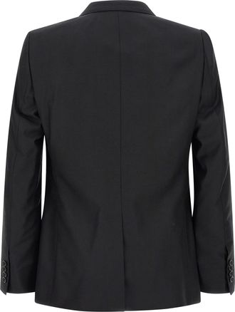 Dolce & Gabbana Mens Black Virgin Wool Two-Piece Suit