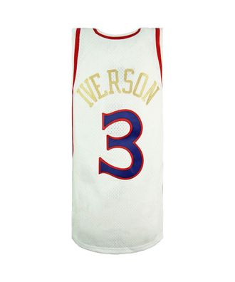 Mitchell & Ness Mens Michell & Chinese New Year Swingman Allen Iverson Jersey Vest - White - Size Large