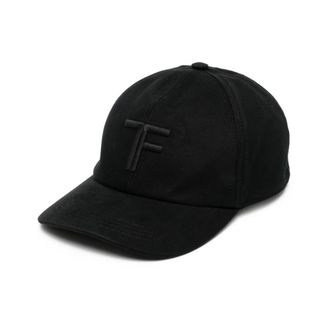 Tom Ford Canvas Cap - Heren - Petten - Zwart - S - Katoen - Accessoires