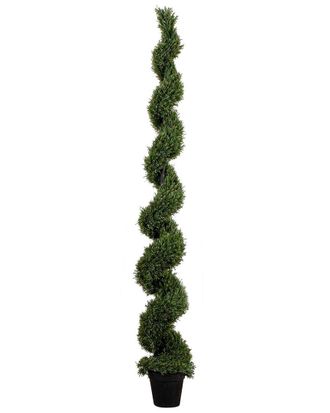 Nearly Natural 9Ft Uv-Resistant Artificial Rosemary Spiral Topiary Tree (Indoor/Outdoor)