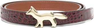 Maison Kitsuné Profile Fox Leather Belt