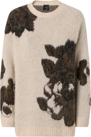 Pinko Jersey Ruggito - Knitwear - Mujer - Beige - XS