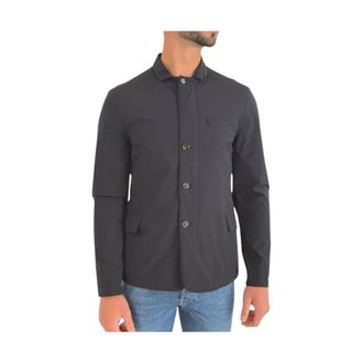 Moorer Classic Cut Jacket - Heren - Zomerjassen - Blauw - L - Jassen