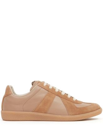 Maison Margiela Replica low-top leather sneakers - Brown