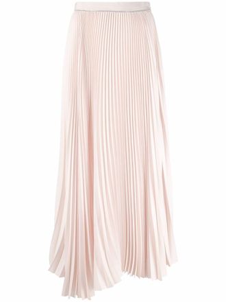 Fabiana Filippi beaded pleated midi skirt - Neutrals