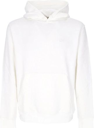 Nike Club Fleece Hoodie in Sail/Wit - Heren - Sportshirts - Wit - XL - Katoen - Fitness