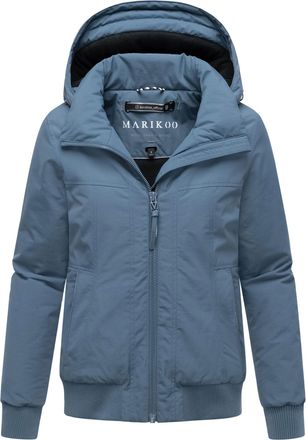 Marikoo dames winterjas Mooni 16 in bomberstijl met capuchon