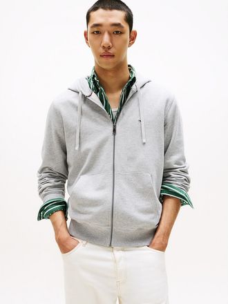 Tommy Hilfiger Mens Classic Zip Hoodie - Grey - XXXL