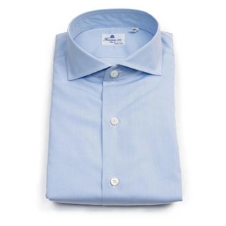Finamore Shirt - male - Finamore - Formal Shirts - Blue - 6XL - Shirts