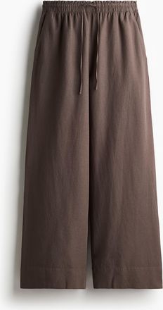 H&M Weite Hose aus Leinenmix - Beige