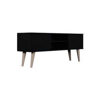 Petits Meubles Mueble TV 120 cm estratificado Negro