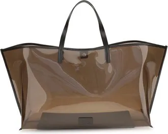 Staud Brown Pvc Womens Handbag