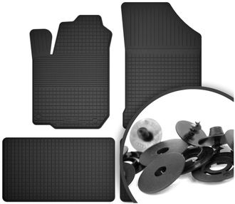 OEM Alfombrillas De Goma + Topes Para: Volkswagen Sharan I Monovolumen (1995-2010)