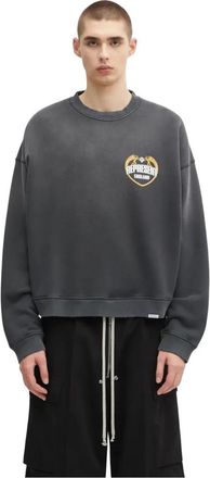 Represent Angel Border Sweatshirt - Heren - Sweatshirts - Grijs - XL - Katoen - Hoodies & sweatvesten