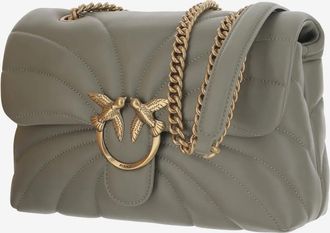 Pinko Pinko Hobo Bags - Classic Love Puff Butterfly Bag - Gr. unisize - in Grün - für Damen