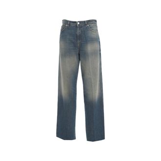 Nine In The Morning Jeans, Dames, Blauw, W26, Katoen, Wide Jeans