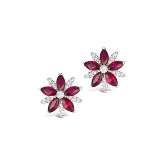 Le Vian Ladies Passion Ruby Earrings set in 14K Vanilla Gold