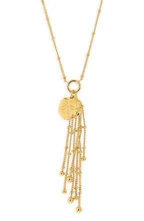 Madewell Sand Dollar Chain Necklace in Antique Gold at Nordstrom