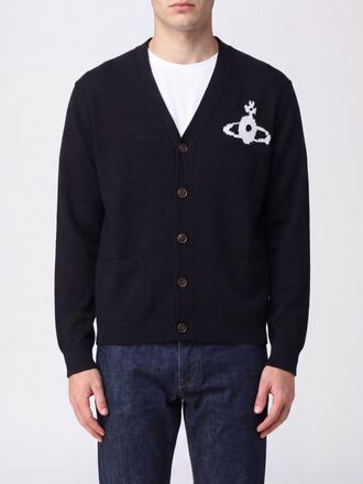 Vivienne Westwood Cardigan in lana con scollo a V e logo Orb jacquard