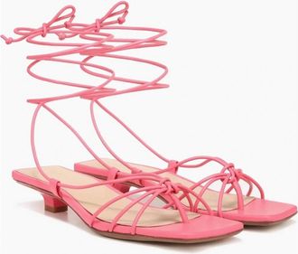 Veronica Beard Womens Foley Strappy Sandal In Coral