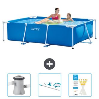 Intex Piscina Con Estructura Rectangular - 220x150x60 Cm - 6-piezas Scb82