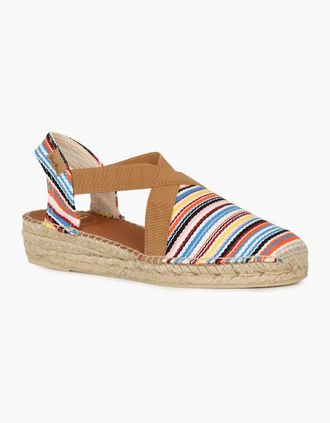 Toni Pons Womens Vinaros Womens Low Wedge Sandals - Multi Stripe - Size: 5