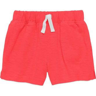 primary Baby Play Short In Solid in Strawberry at Nordstrom, Size 18-24M