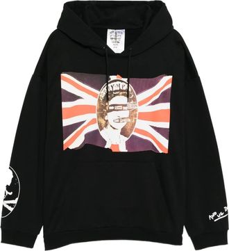 MASTERMIND WORLD graphic-print hoodie - men - Cotton - S - Black