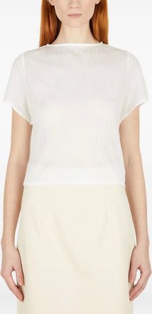 Wynn Hamlyn Blusa con effetto stropicciato - Bianco