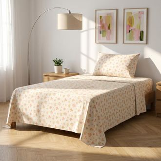 KASANOVA Completo letto 1 piazza e mezza cotone fiorellini