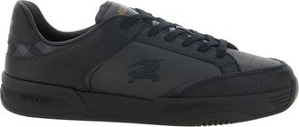 Burberry Harrow Sneakers - Heren - Sneakers - Zwart - 42 1/2 EU - Leer - Schoenen