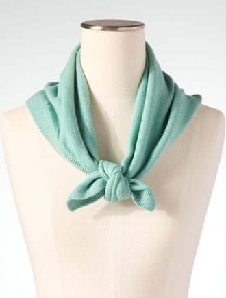 Talbots The Charming Scarf - Sea Spray Green - 001 Talbots