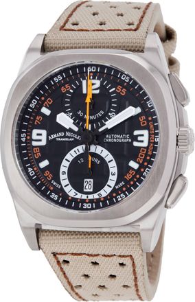 Armand Nicolet JH9 Chronograph Automatic Black Dial Mens Watch A668HAA-NO-P0668KM8