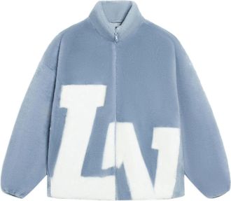 Li-Ning Big Logo Polar Fleece Jacket Sky Blue AFDSD61-4