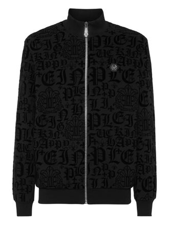 Philipp Plein Gothic Plein trainingsjack - Zwart