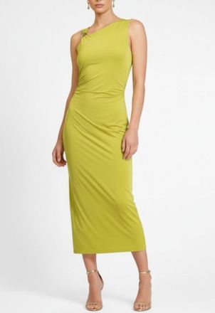 Rachel Roy Ivy Asymmetrical Drape Midi Dress