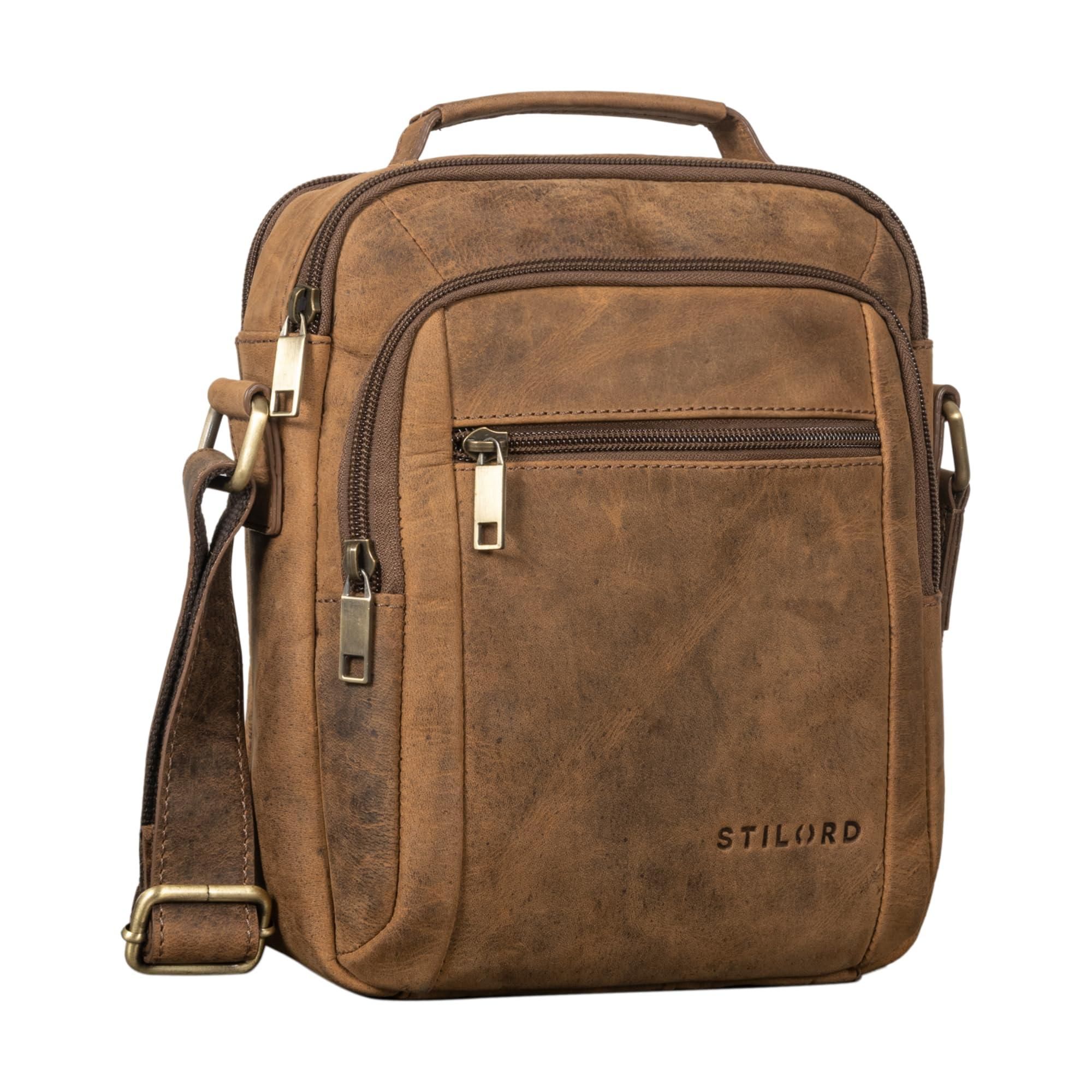 Umhängetasche Herren STILORD 'Can' Herrentasche Aus Echtleder