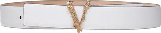 Versace Damess Riem wit leer