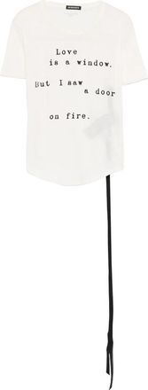 Ann Demeulemeester Text-print T-shirt