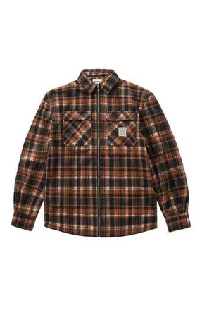Butter Goods Woods Plaid Zip-Up Shirt Jacket in Sunset at Nordstrom Rack, Size X-Large