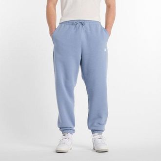New Balance Mens Sport Essentials Fleece Jogger in Blue Cotton, size X-Large