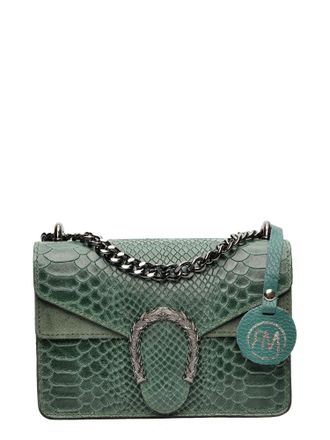 Roberta M Groen Rundleer Tas