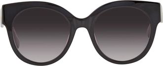 Longchamp Grey Gradient Round Ladies Sunglasses LO673S 001 53