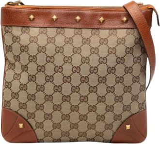 Gucci Pre-owned Cross Body Bags, female, Beige, Size: ONE SIZE Pre-owned Vintage Crossbody Bag