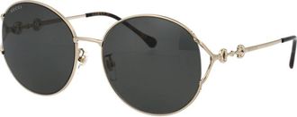 Gucci Stijlvolle Zonnebril - Dames - Zonnebrillen - Geel - 58 MM - Accessoires