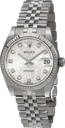 Rolex Pre-owned Rolex Datejust Lady 31 Diamond Silver Jubilee Dial Ladies Watch 178274SJDJ