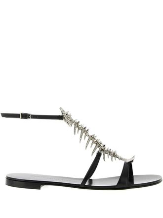 Giuseppe Zanotti metal slim sandals - Nero