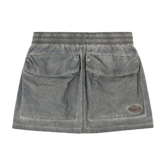 Diesel Short Skirts, female, Gray, Size: XL O Cean S1